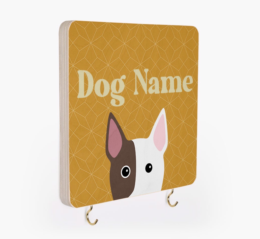 'Geometric Pattern' - Personalised {breedFullName} Lead & Collar Hanger