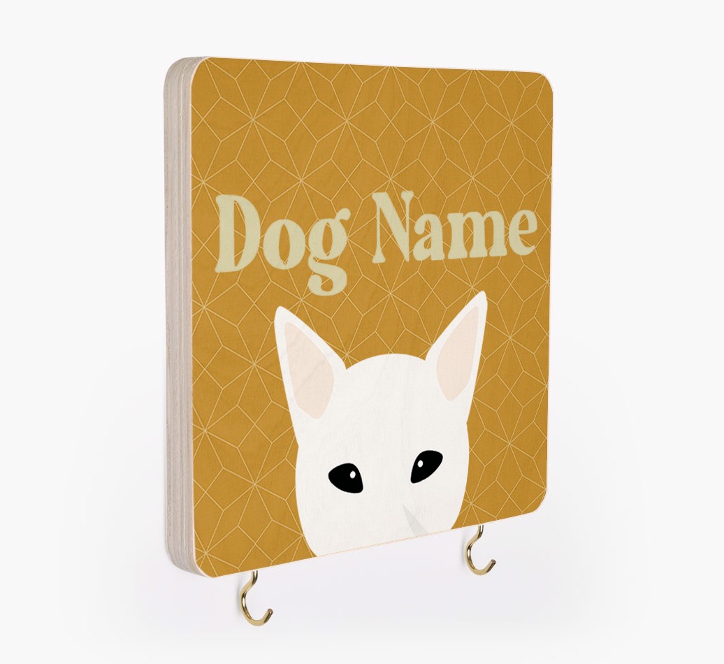 'Geometric Pattern' - Personalized {breedFullName} Lead & Collar Hanger