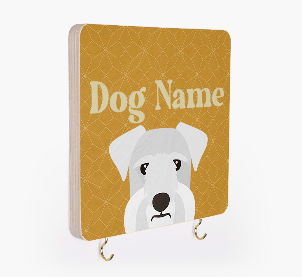 'Geometric Pattern' - Personalized {breedFullName} Lead & Collar Hanger