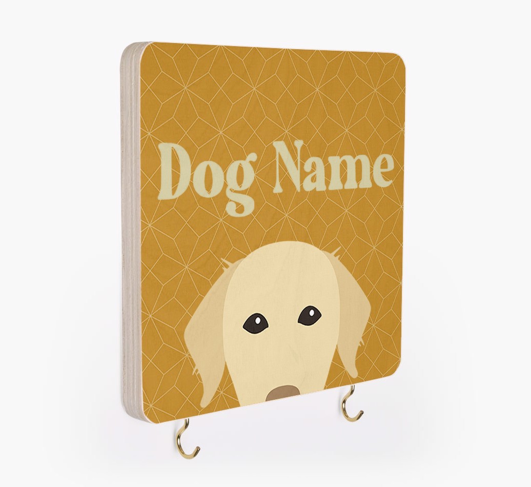 'Geometric Pattern' - Personalized {breedFullName} Lead & Collar Hanger