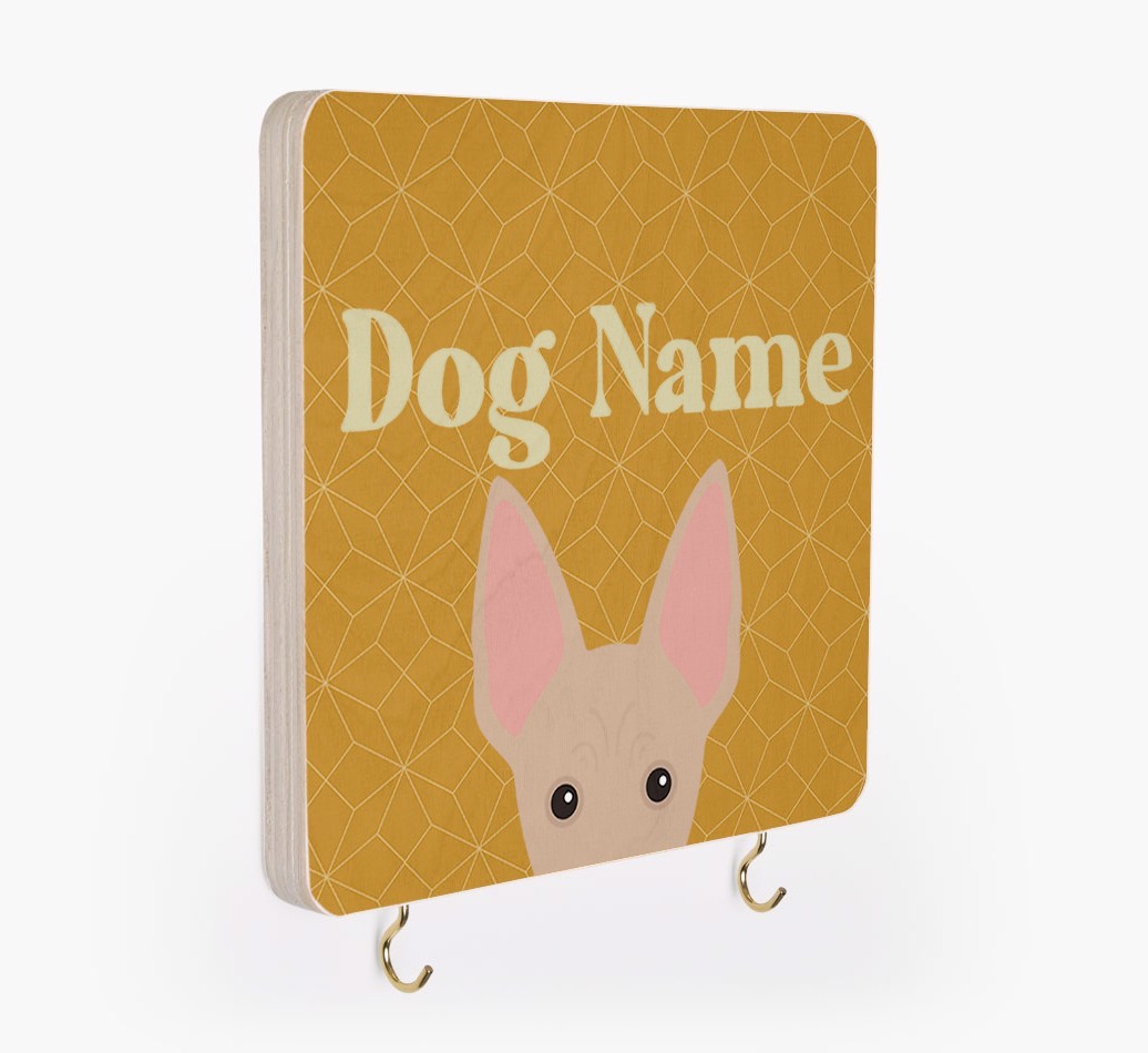 'Geometric Pattern' - Personalized {breedFullName} Lead & Collar Hanger