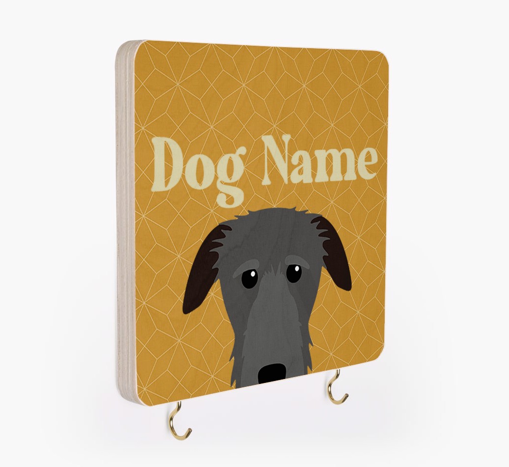 'Geometric Pattern' - Personalized {breedFullName} Lead & Collar Hanger
