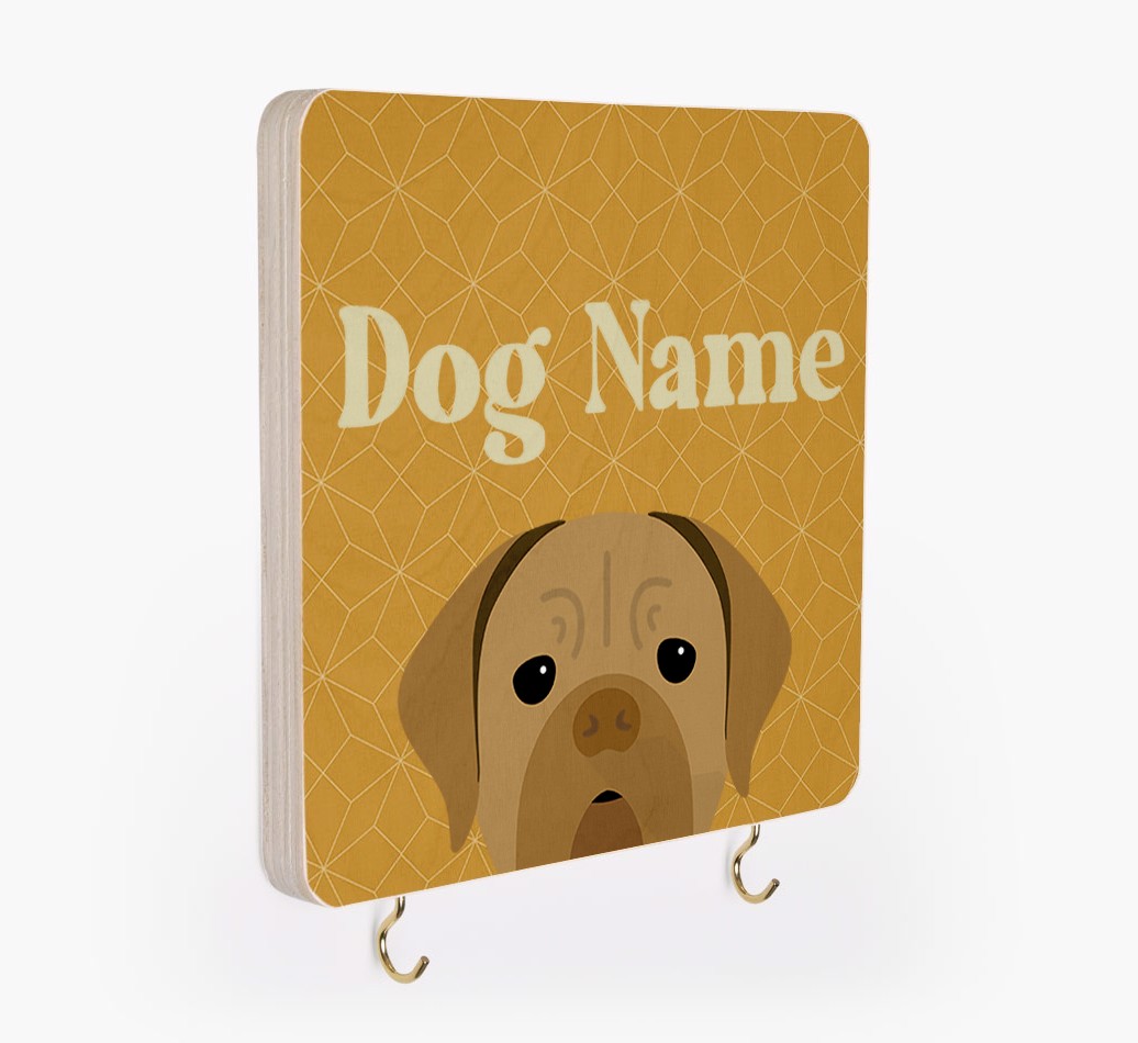 'Geometric Pattern' - Personalized {breedFullName} Lead & Collar Hanger