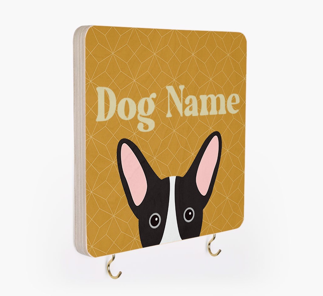 'Geometric Pattern' - Personalised {breedFullName} Lead & Collar Hanger
