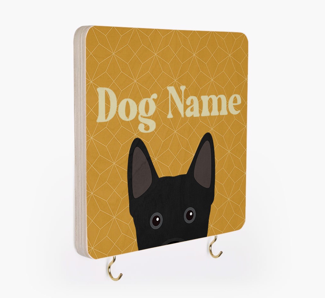 'Geometric Pattern' - Personalized {breedFullName} Lead & Collar Hanger