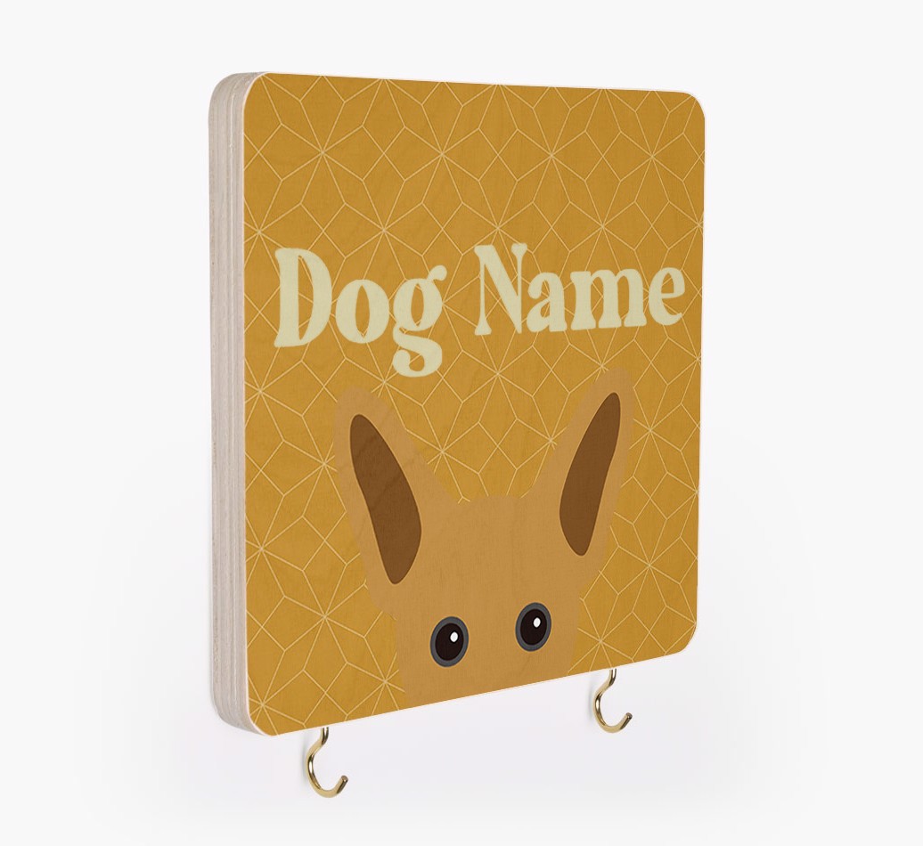 'Geometric Pattern' - Personalised {breedFullName} Lead & Collar Hanger