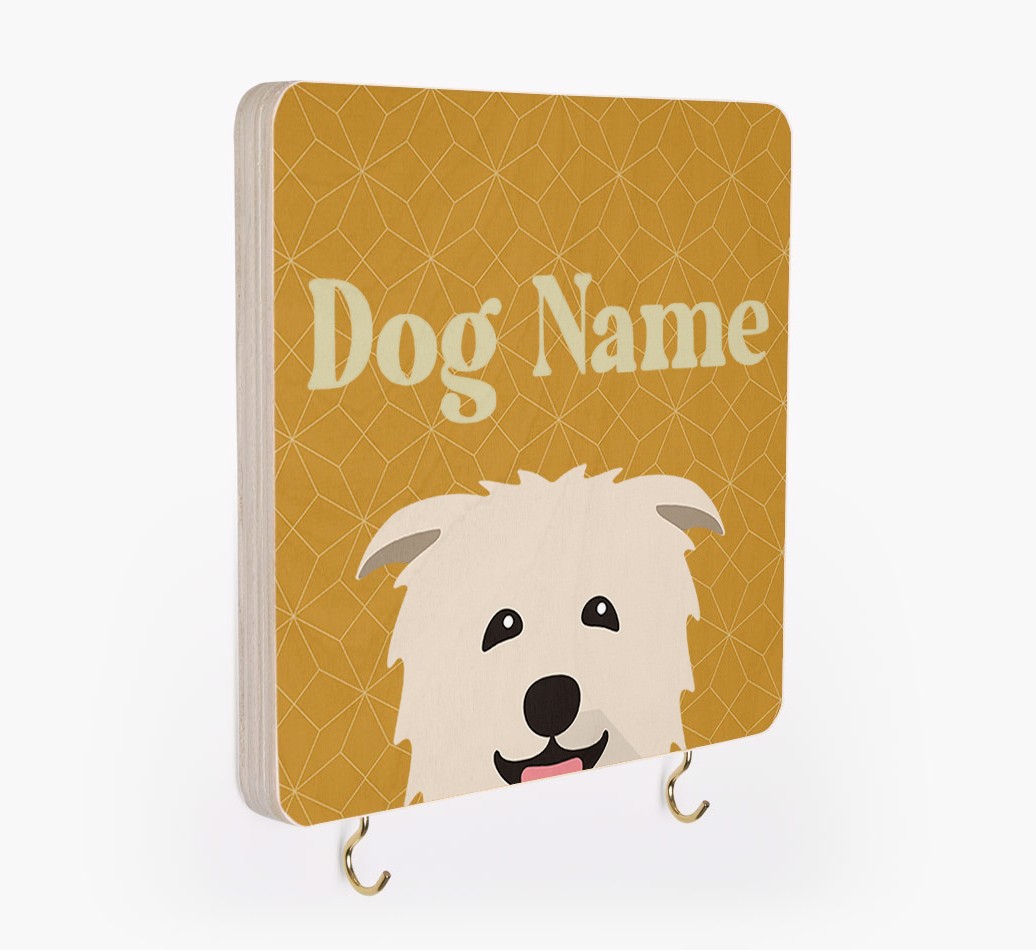'Geometric Pattern' - Personalised {breedFullName} Lead & Collar Hanger