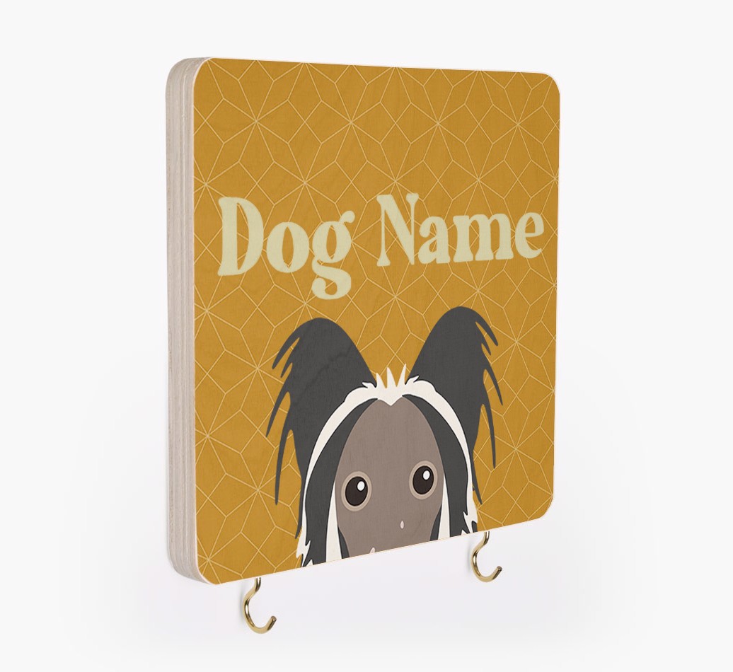 'Geometric Pattern' - Personalized {breedFullName} Lead & Collar Hanger