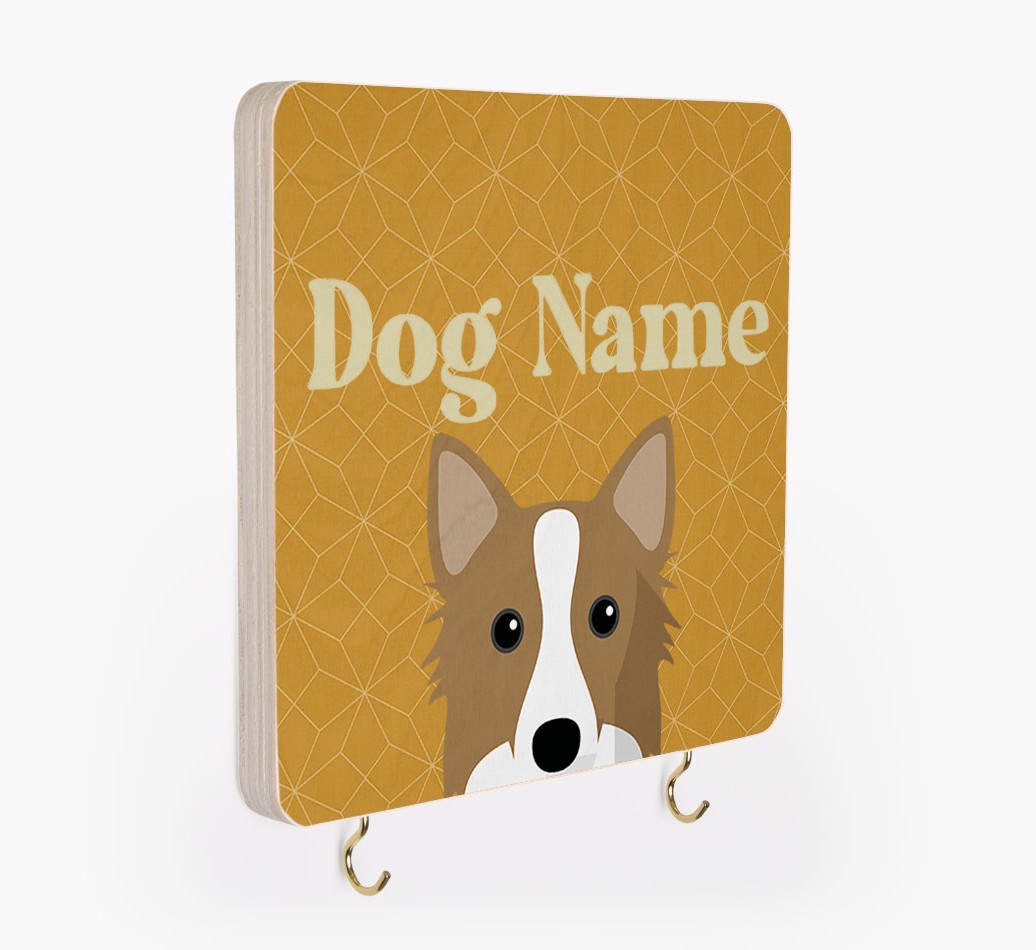 'Geometric Pattern' - Personalised {breedFullName} Lead & Collar Hanger