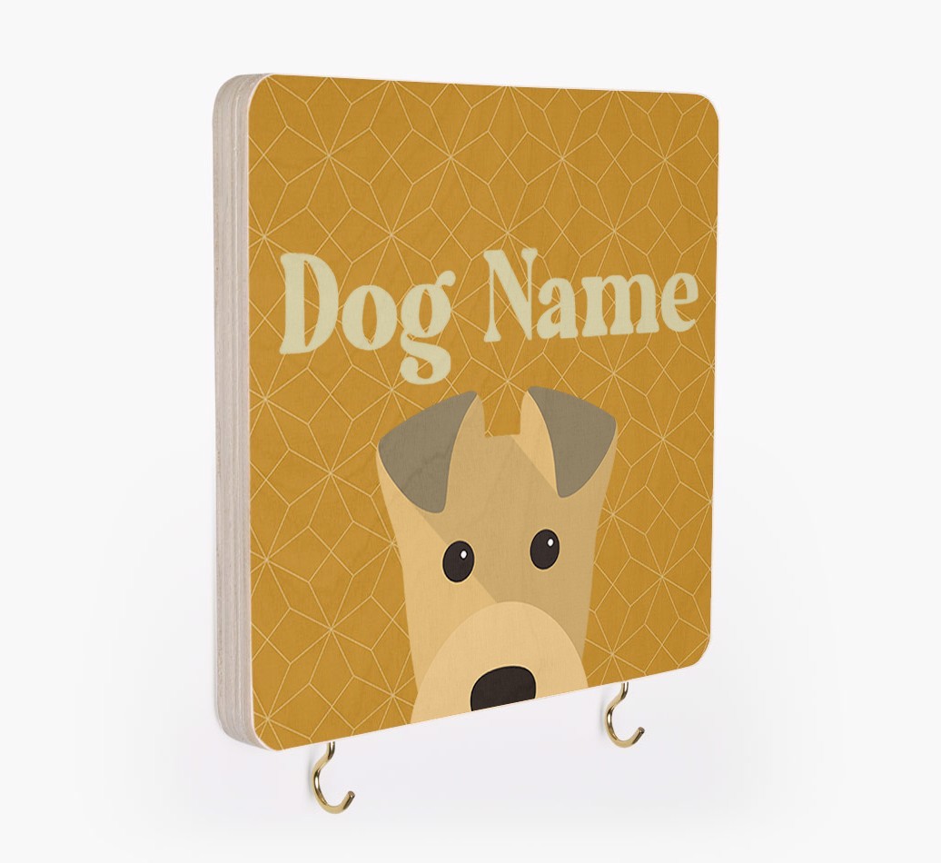 'Geometric Pattern' - Personalized {breedFullName} Lead & Collar Hanger