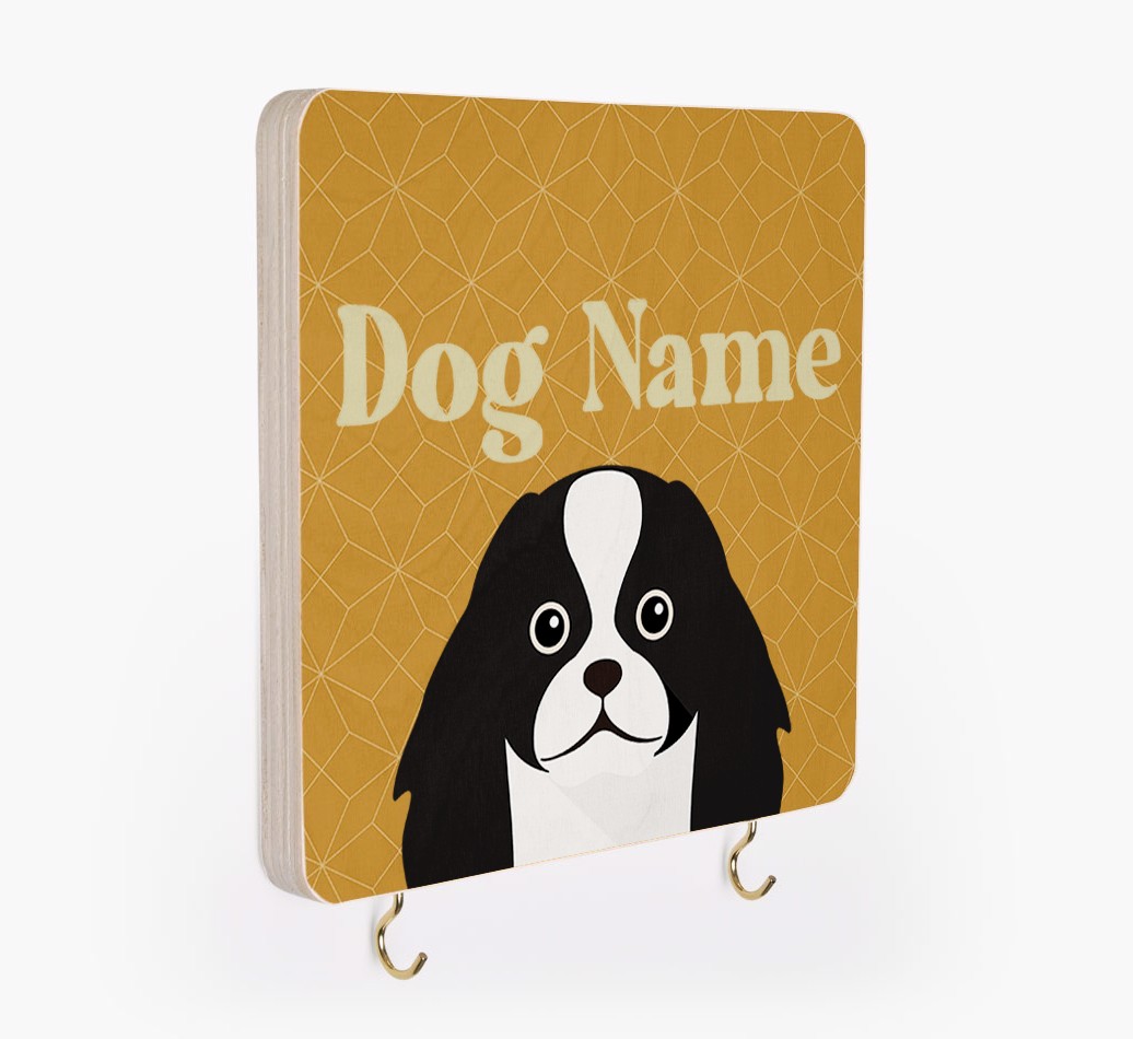 'Geometric Pattern' - Personalized {breedFullName} Lead & Collar Hanger