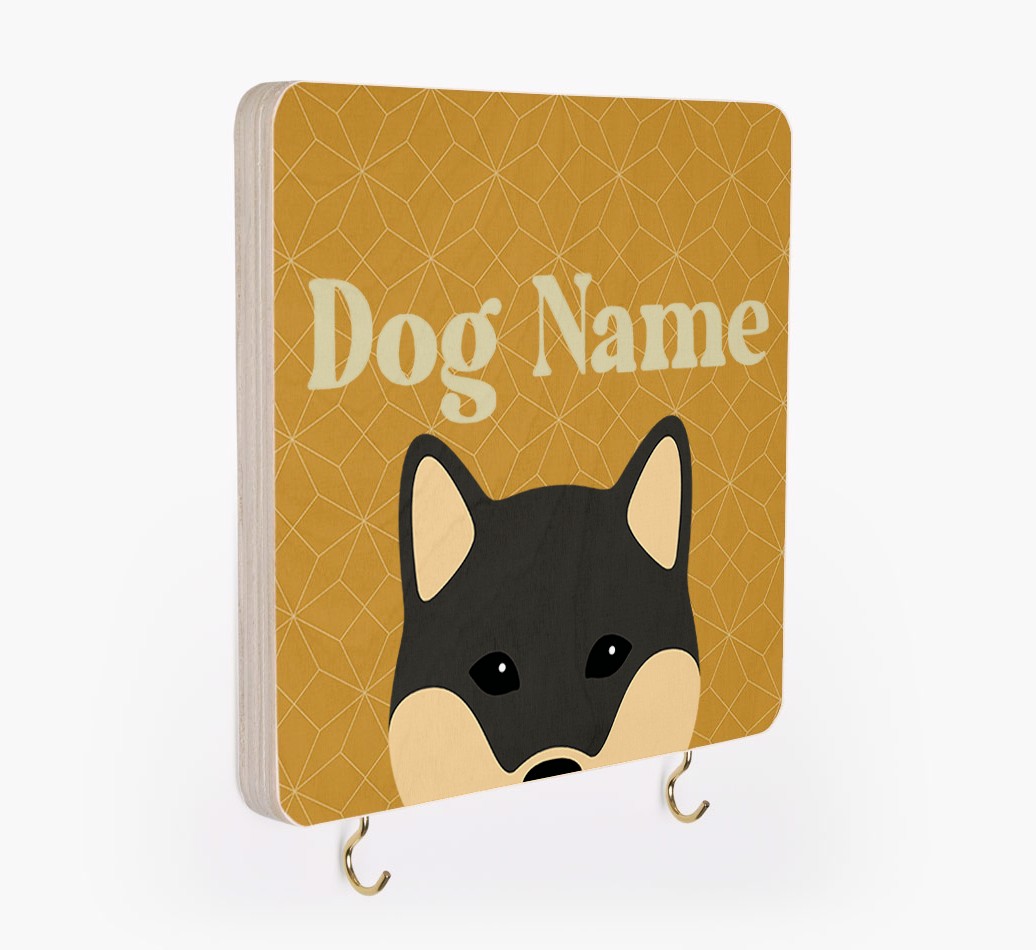 'Geometric Pattern' - Personalised {breedFullName} Lead & Collar Hanger