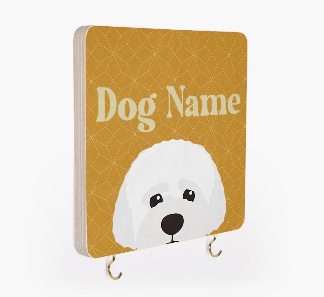 'Geometric Pattern' - Personalized {breedFullName} Lead & Collar Hanger