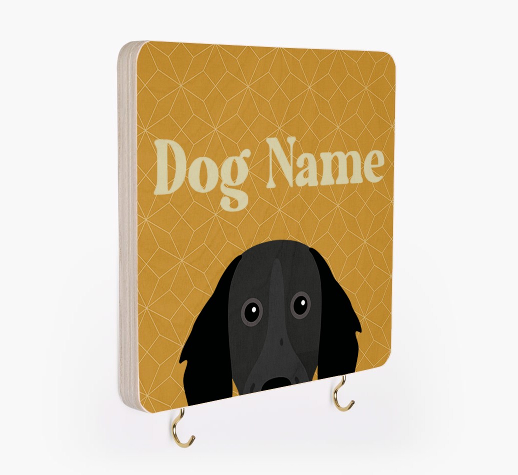 'Geometric Pattern' - Personalized {breedFullName} Lead & Collar Hanger