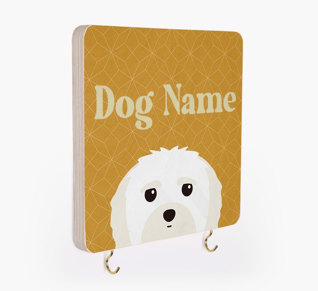 'Geometric Pattern' - Personalized {breedFullName} Lead & Collar Hanger