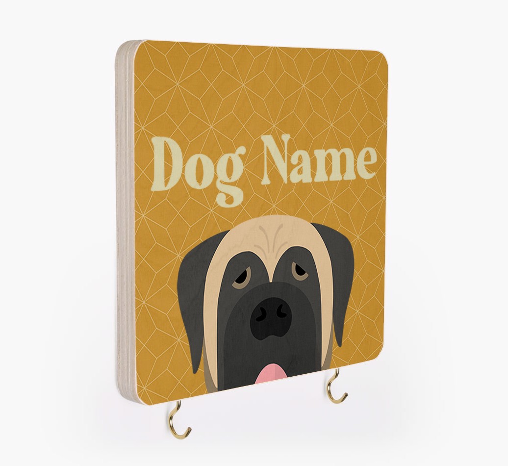 'Geometric Pattern' - Personalized {breedFullName} Lead & Collar Hanger