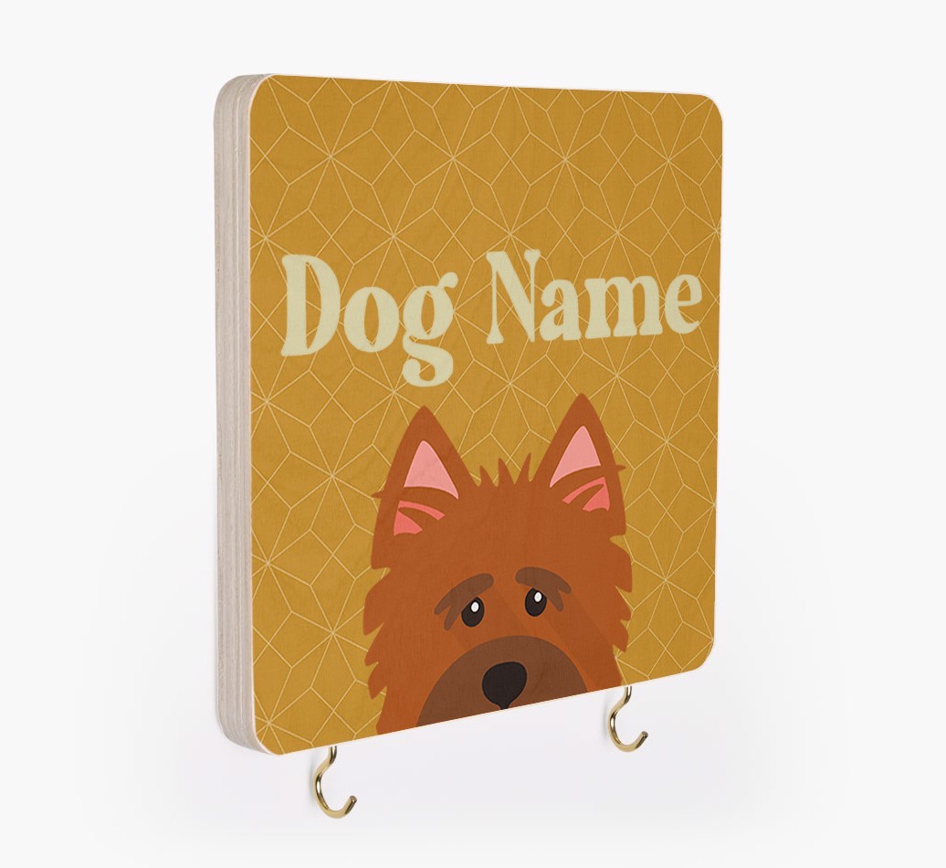 'Geometric Pattern' - Personalised {breedFullName} Lead & Collar Hanger