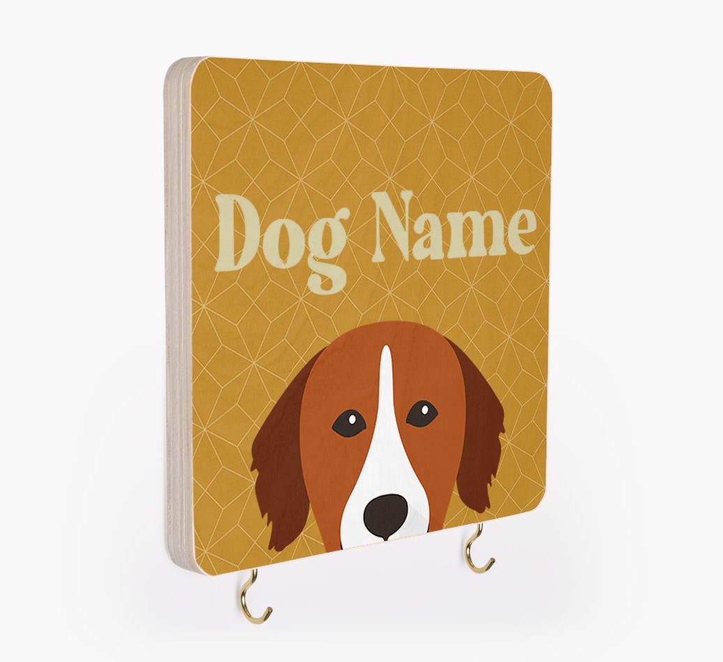 'Geometric Pattern' - Personalised {breedFullName} Lead & Collar Hanger