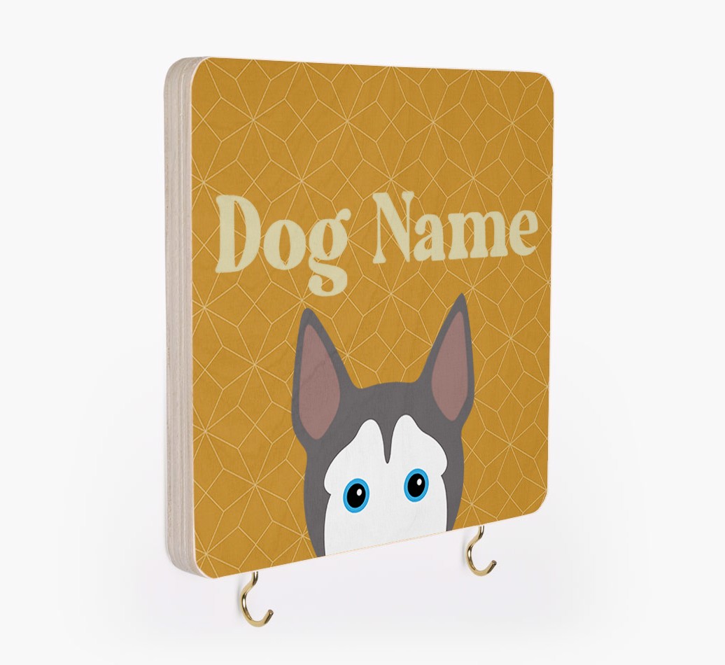'Geometric Pattern' - Personalised {breedFullName} Lead & Collar Hanger