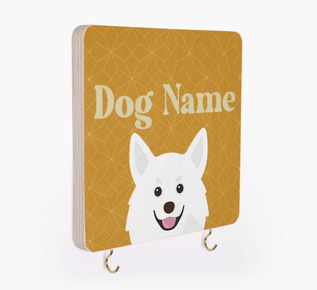 'Geometric Pattern' - Personalized {breedFullName} Lead & Collar Hanger
