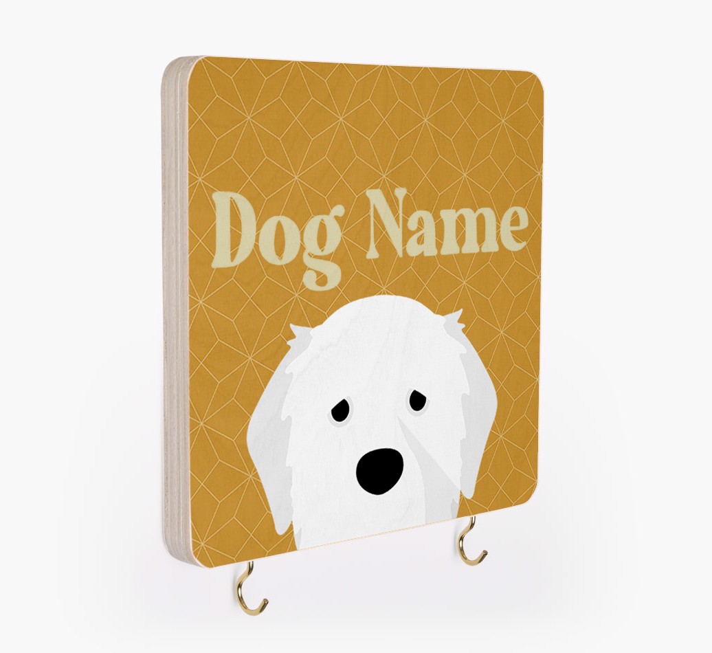'Geometric Pattern' - Personalized {breedFullName} Lead & Collar Hanger