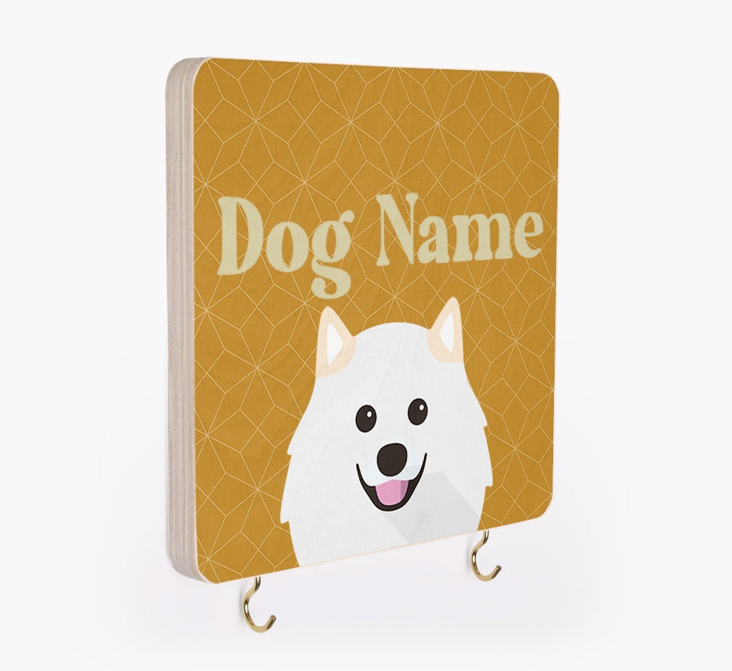 'Geometric Pattern' - Personalized {breedFullName} Lead & Collar Hanger
