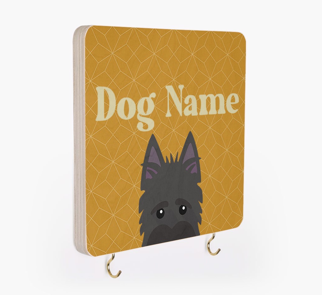 'Geometric Pattern' - Personalised {breedFullName} Lead & Collar Hanger