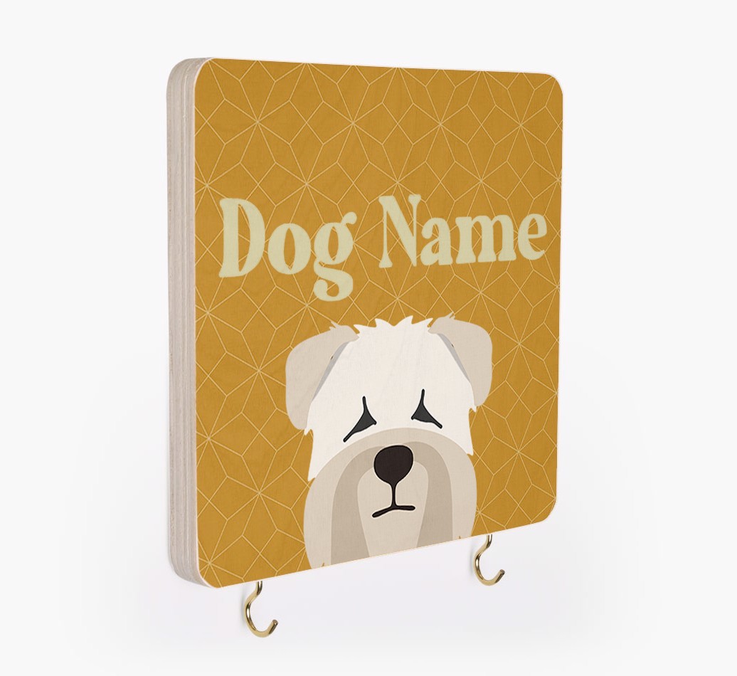 'Geometric Pattern' - Personalized {breedFullName} Lead & Collar Hanger