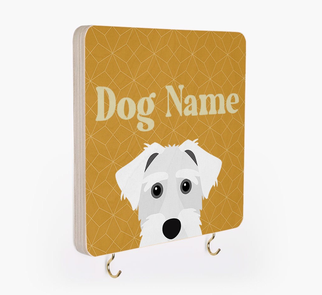 'Geometric Pattern' - Personalized {breedFullName} Lead & Collar Hanger