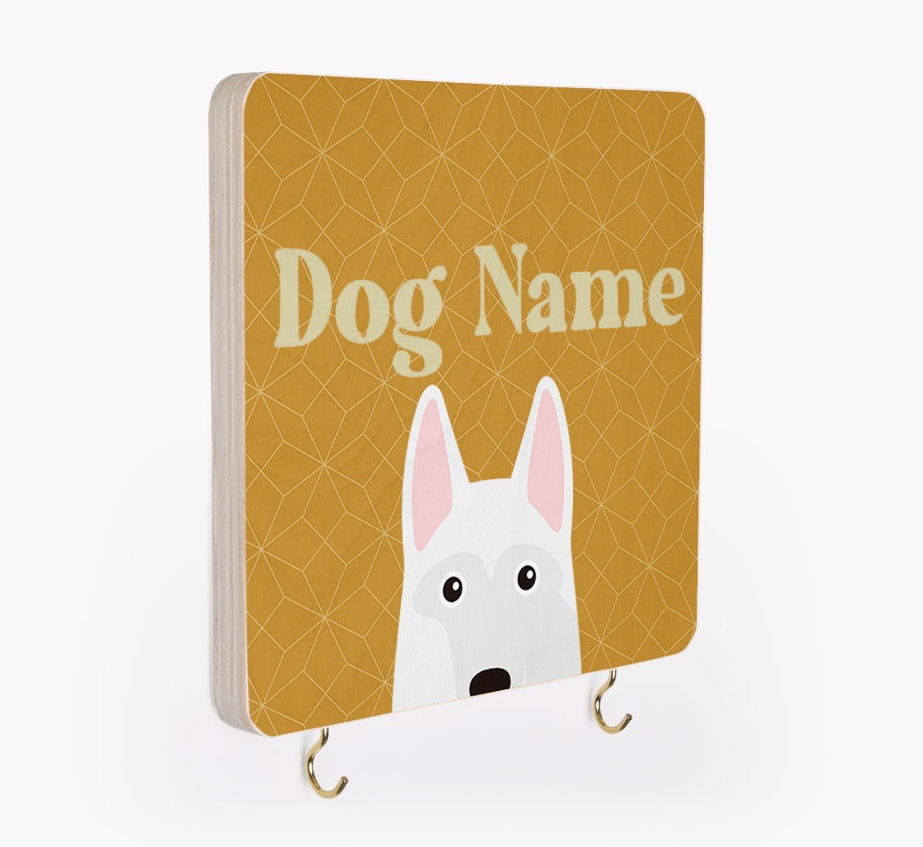 'Geometric Pattern' - Personalized {breedFullName} Lead & Collar Hanger