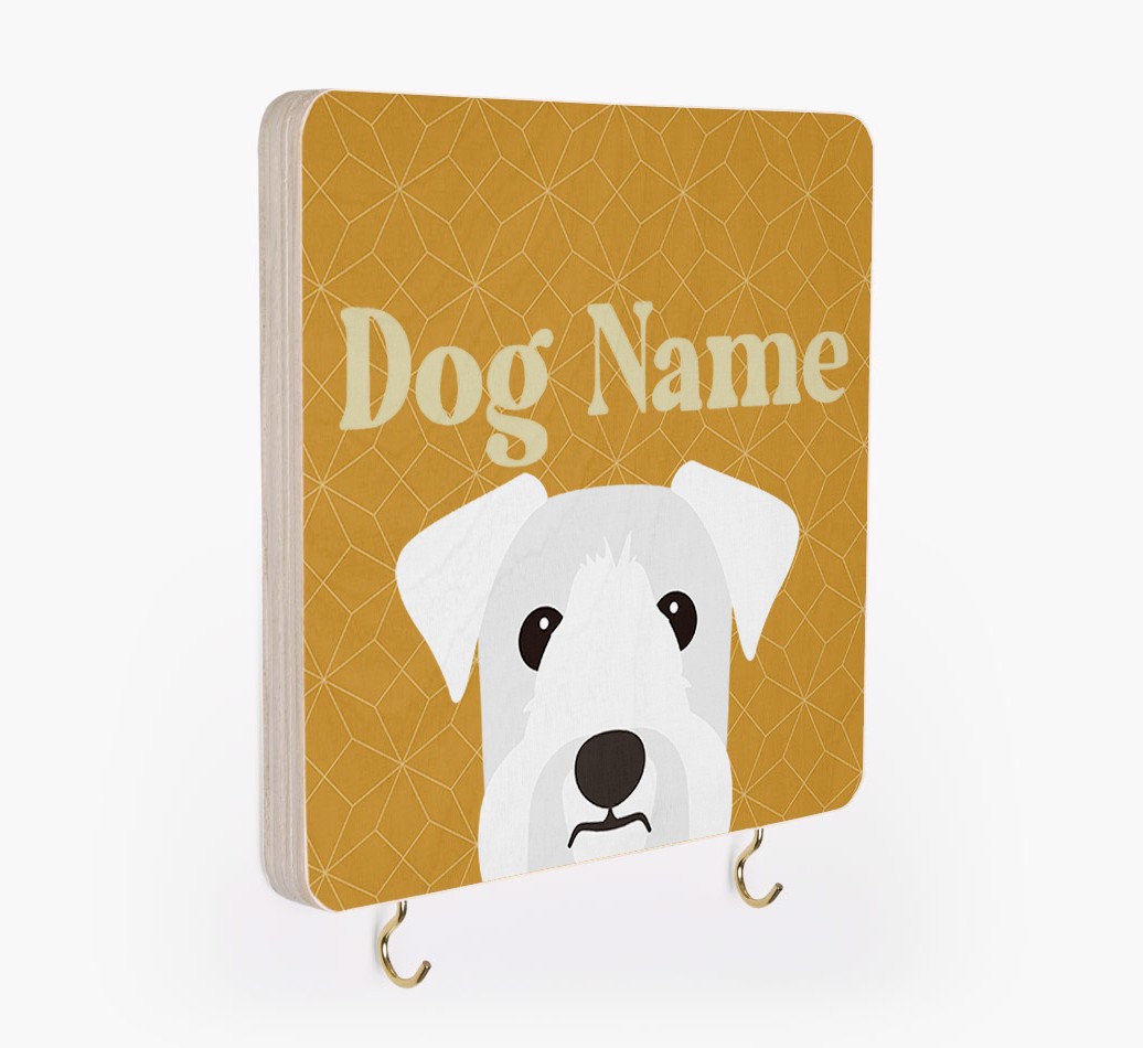 'Geometric Pattern' - Personalized {breedFullName} Lead & Collar Hanger