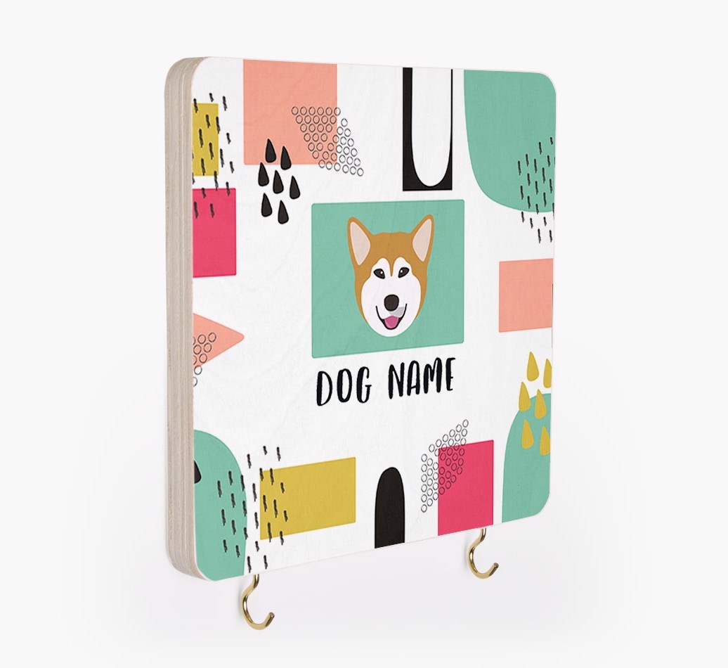 'Abstract Design' - Personalized {breedFullName} Lead & Collar Hanger