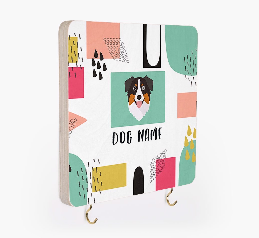'Abstract Design' - Personalized {breedFullName} Lead & Collar Hanger