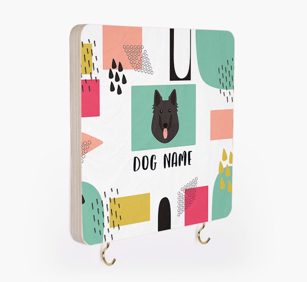 'Abstract Design' - Personalized {breedFullName} Lead & Collar Hanger