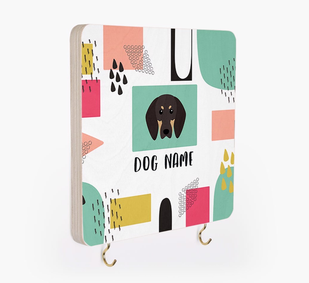 'Abstract Design' - Personalized {breedFullName} Lead & Collar Hanger