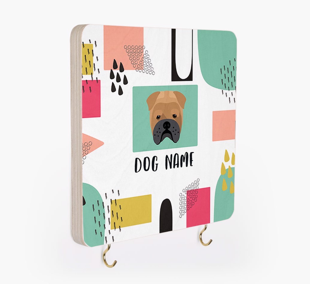 'Abstract Design' - Personalized {breedFullName} Lead & Collar Hanger