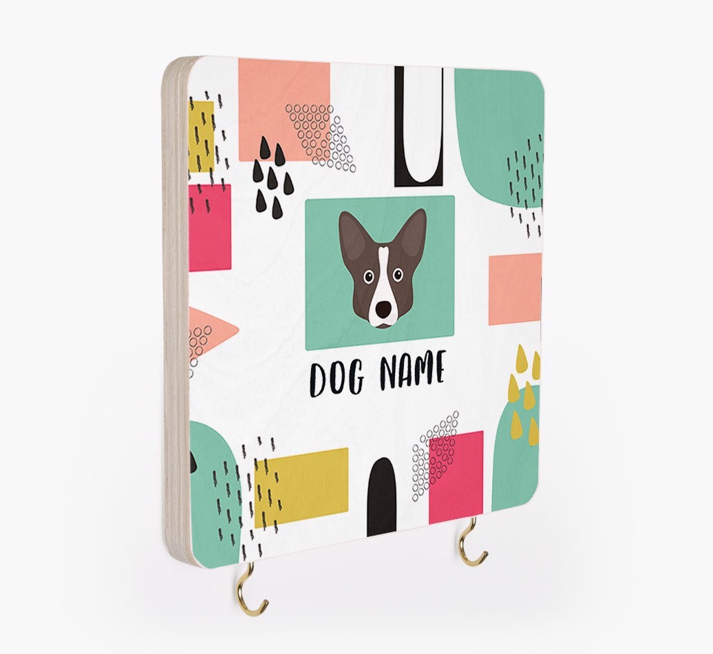 'Abstract Design' - Personalized {breedFullName} Lead & Collar Hanger