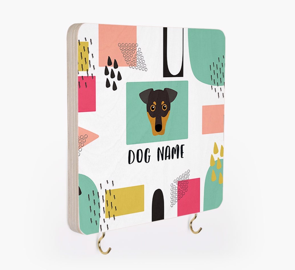 'Abstract Design' - Personalized {breedFullName} Lead & Collar Hanger