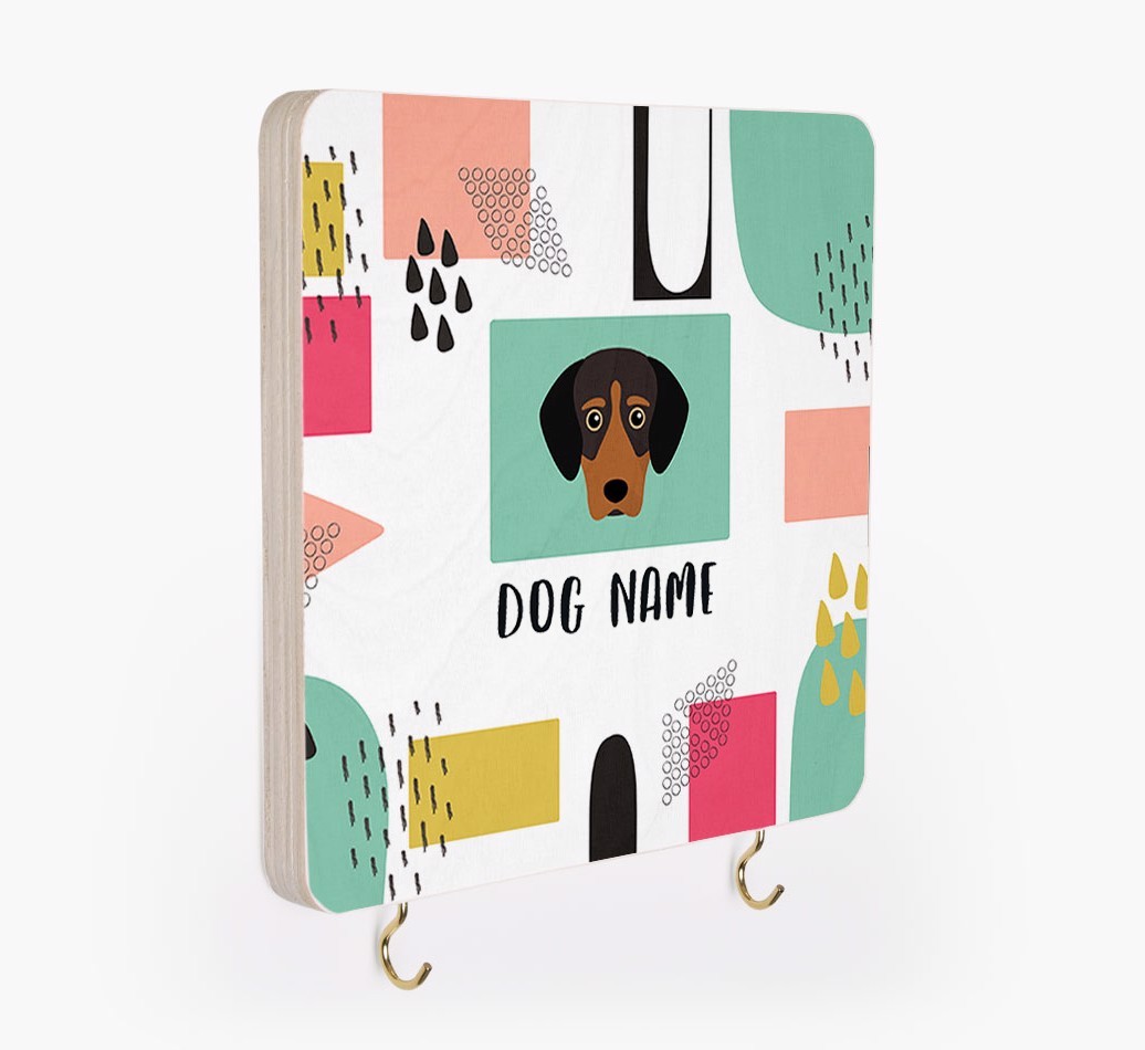 'Abstract Design' - Personalized {breedFullName} Lead & Collar Hanger