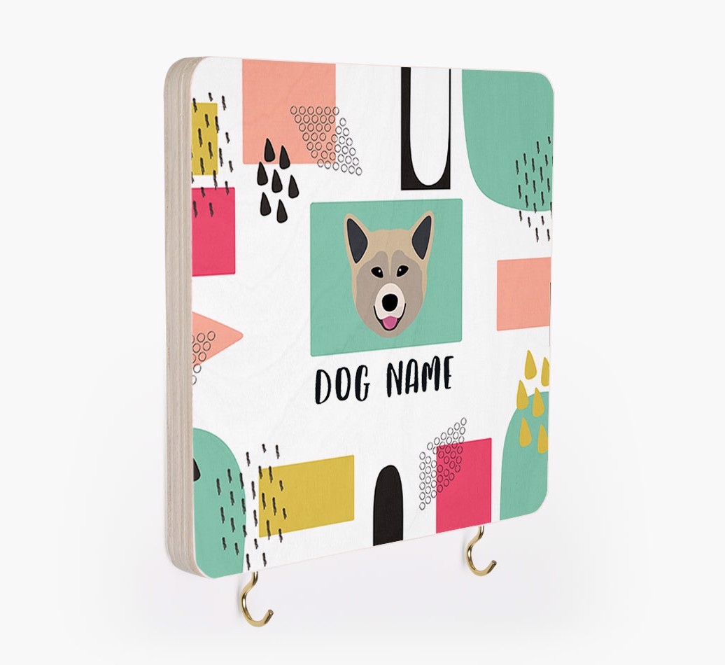 'Abstract Design' - Personalized {breedFullName} Lead & Collar Hanger