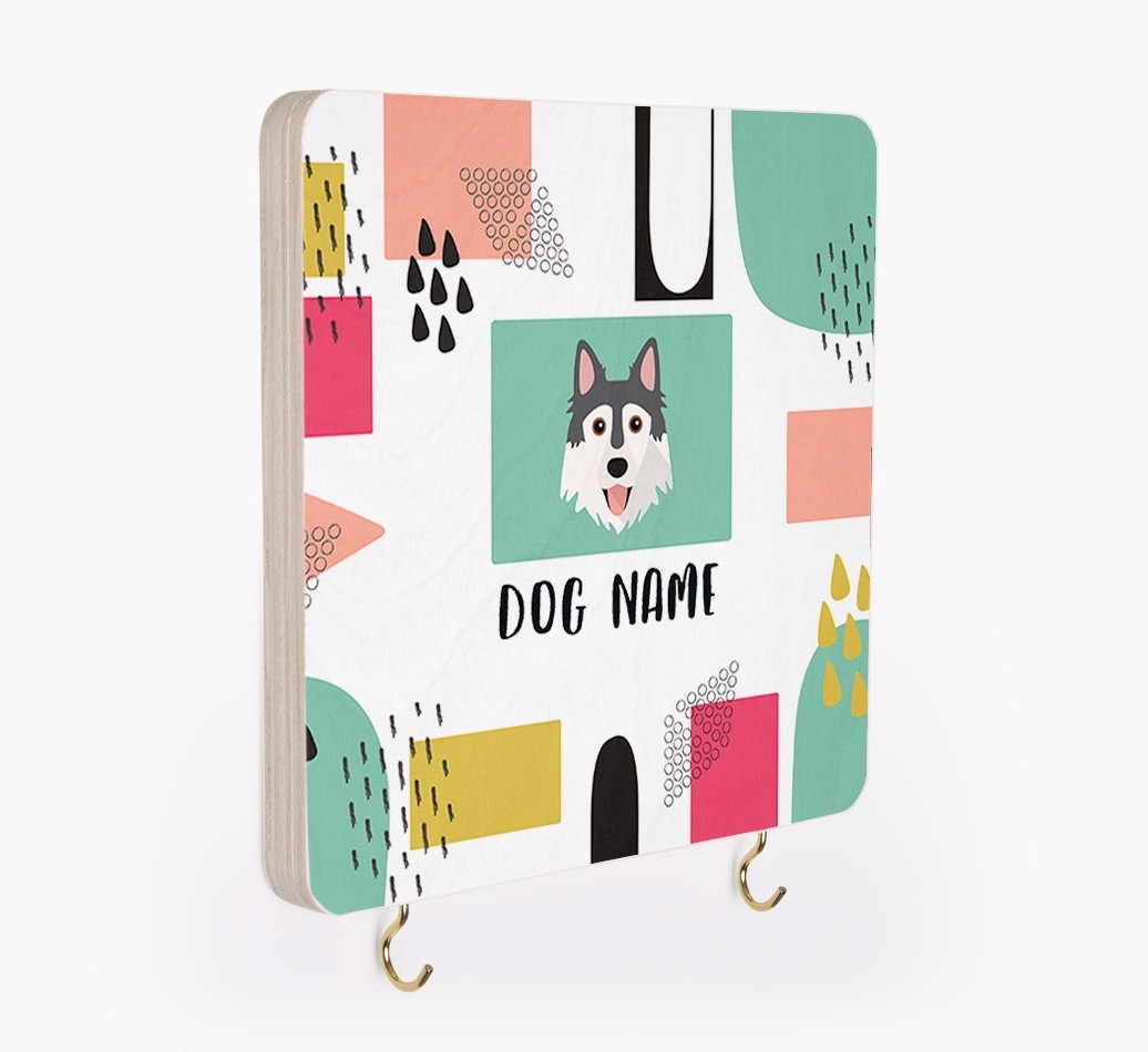 'Abstract Design' - Personalized {breedFullName} Lead & Collar Hanger