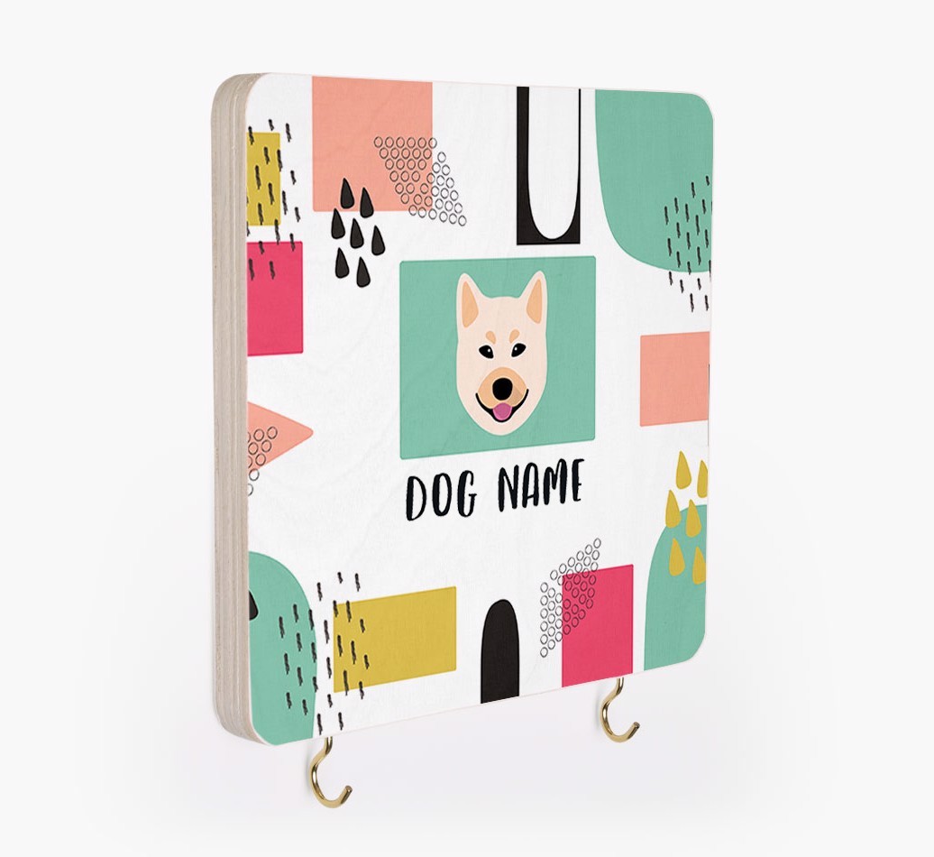 'Abstract Design' - Personalized {breedFullName} Lead & Collar Hanger