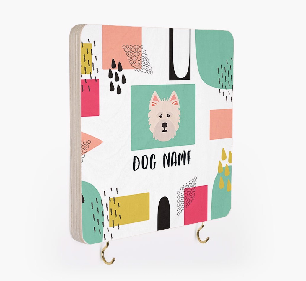 'Abstract Design' - Personalized {breedFullName} Lead & Collar Hanger