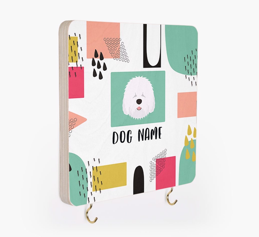 'Abstract Design' - Personalized {breedFullName} Lead & Collar Hanger