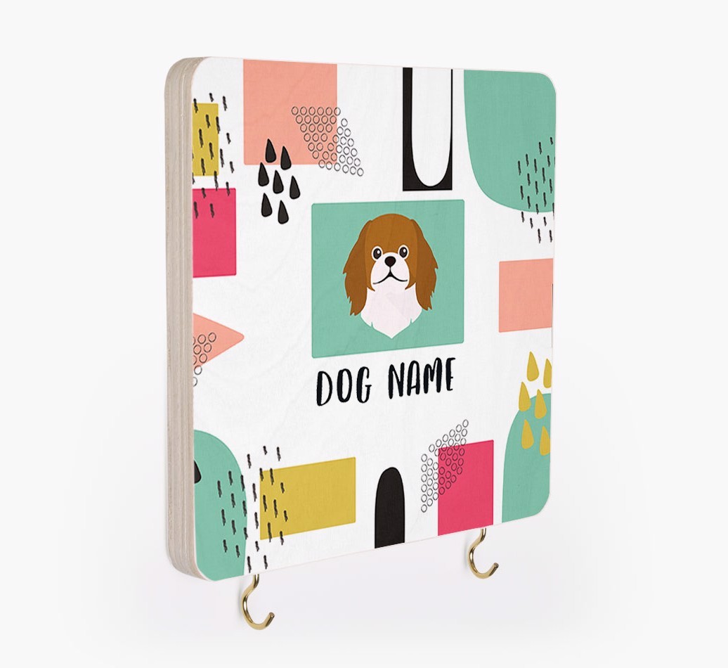 'Abstract Design' - Personalized {breedFullName} Lead & Collar Hanger