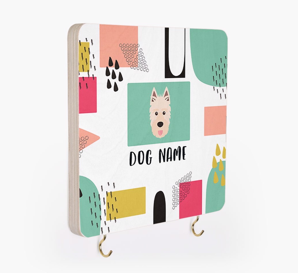 'Abstract Design' - Personalized {breedFullName} Lead & Collar Hanger