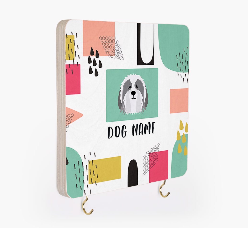 'Abstract Design' - Personalized {breedFullName} Lead & Collar Hanger