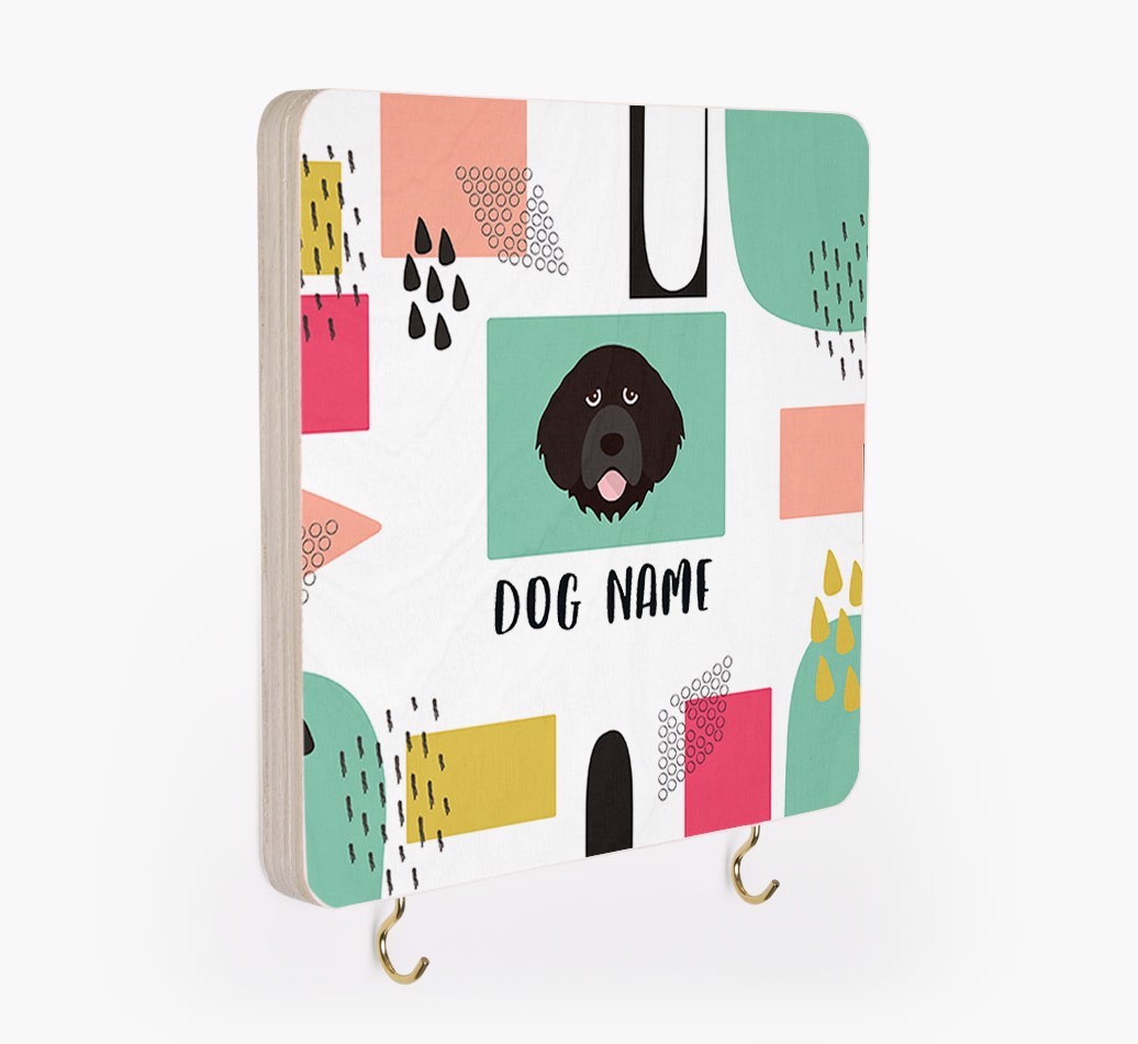'Abstract Design' - Personalized {breedFullName} Lead & Collar Hanger
