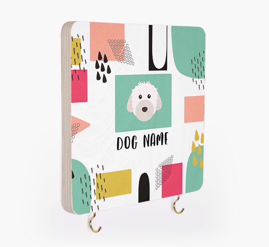 'Abstract Design' - Personalized {breedFullName} Lead & Collar Hanger