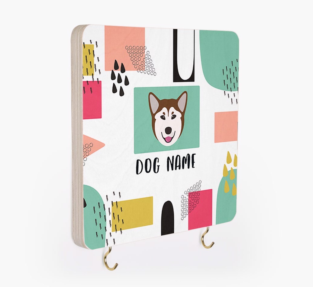 'Abstract Design' - Personalized {breedFullName} Lead & Collar Hanger